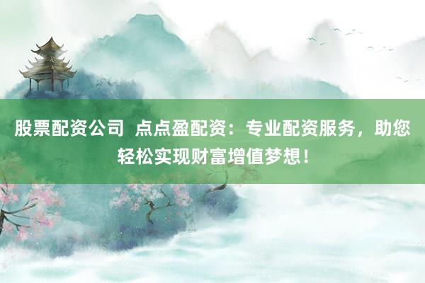 股票配资公司  点点盈配资：专业配资服务，助您轻松实现财富增值梦想！