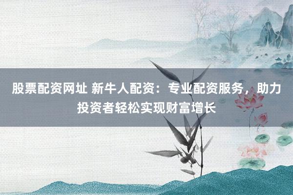 股票配资网址 新牛人配资：专业配资服务，助力投资者轻松实现财富增长