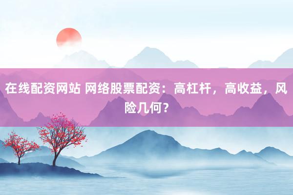 在线配资网站 网络股票配资：高杠杆，高收益，风险几何？