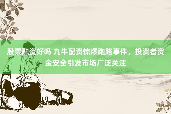 股票融资好吗 九牛配资惊爆跑路事件，投资者资金安全引发市场广泛关注
